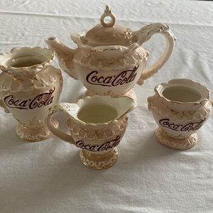Vintage 1998 Coca-Cola Tea Set